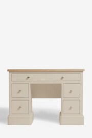 Stone Hampton Painted Oak Collection Luxe Space Saving Storage Console Dressing Table - Image 3 of 9