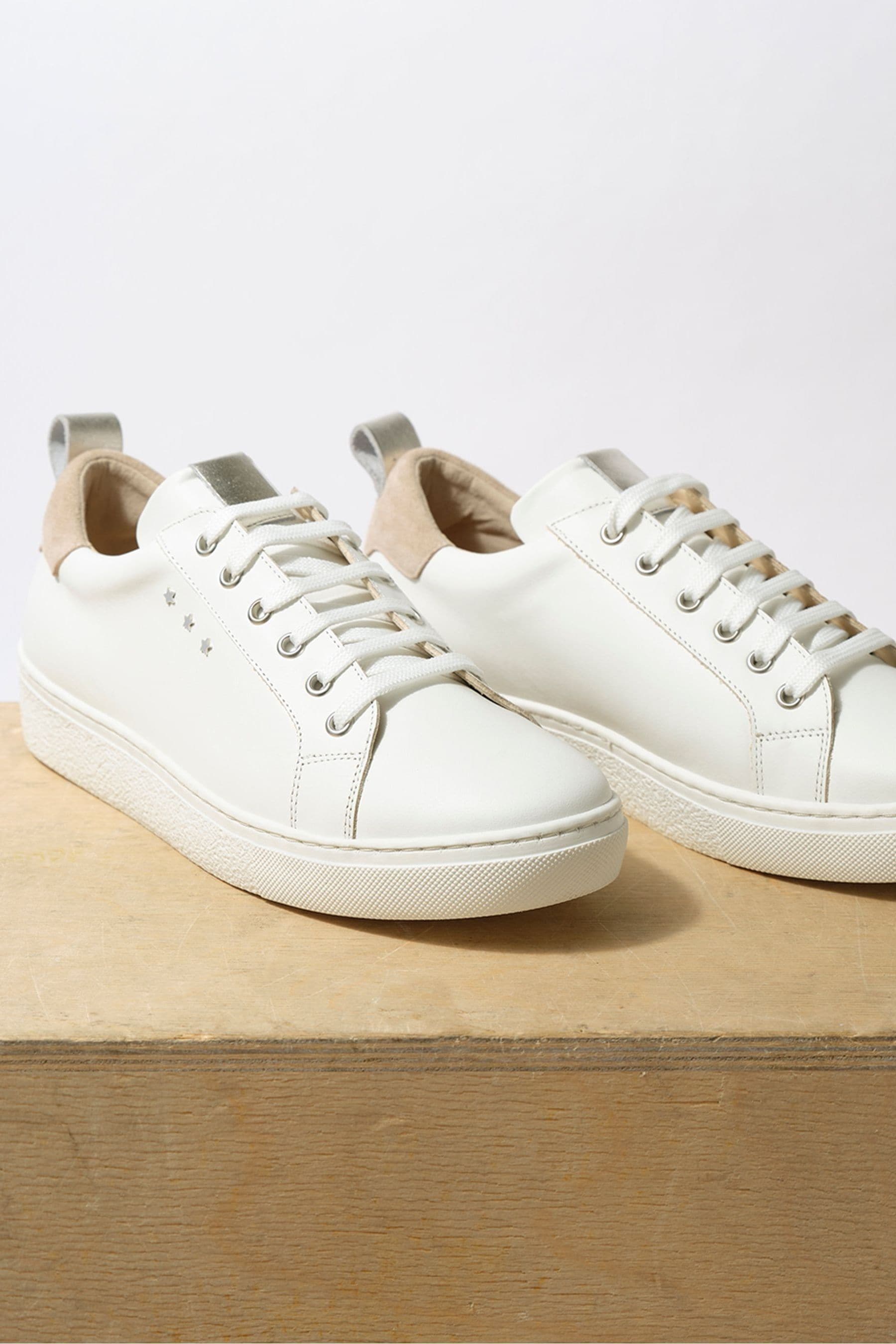 Buy Mint Velvet Cream Allie Star Stud Trainers from Next Germany