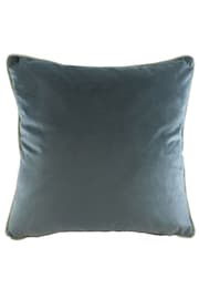 Evans Lichfield Petrol Blue Jungle Leopard Velvet Polyester Filled Cushion - Image 2 of 5