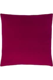 Evans Lichfield Cerise Pink Sunningdale Velvet Polyester Filled Cushion - Image 1 of 4