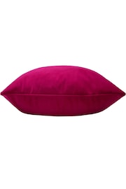 Evans Lichfield Cerise Pink Sunningdale Velvet Polyester Filled Cushion - Image 2 of 4