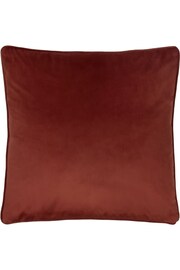 Evans Lichfield Sunset Orange Opulence Velvet Polyester Filled Cushion - Image 1 of 3