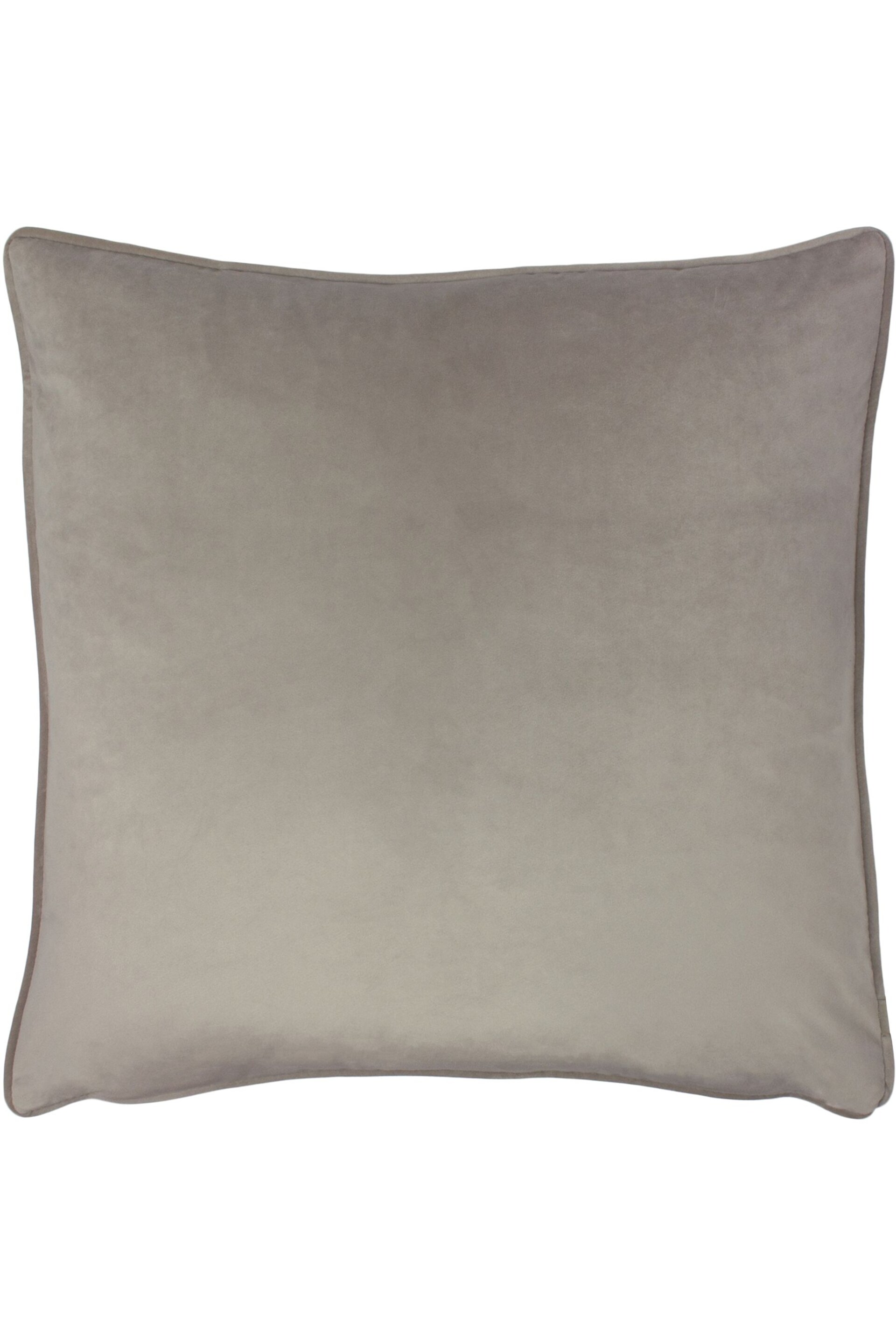 Evans Lichfield Mink Grey Opulence Velvet Polyester Filled Cushion - Image 1 of 3