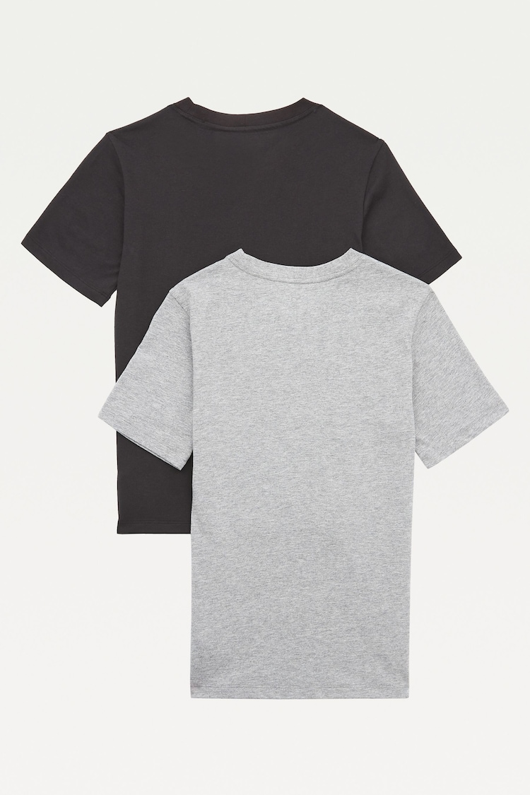 Tommy Hilfiger Grey Original Cotton T-Shirts 2 Pack - Image 6 of 6