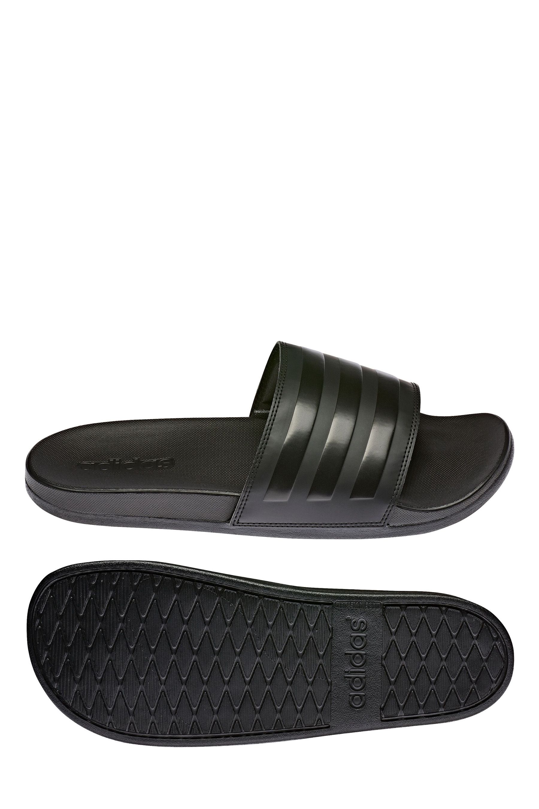 Adilette comfort slides black clearance