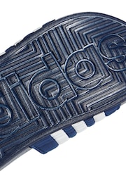 adidas Blue Sportswear Adissage Slides - Image 9 of 9