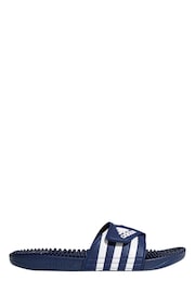 adidas Blue Sportswear Adissage Slides - Image 2 of 9