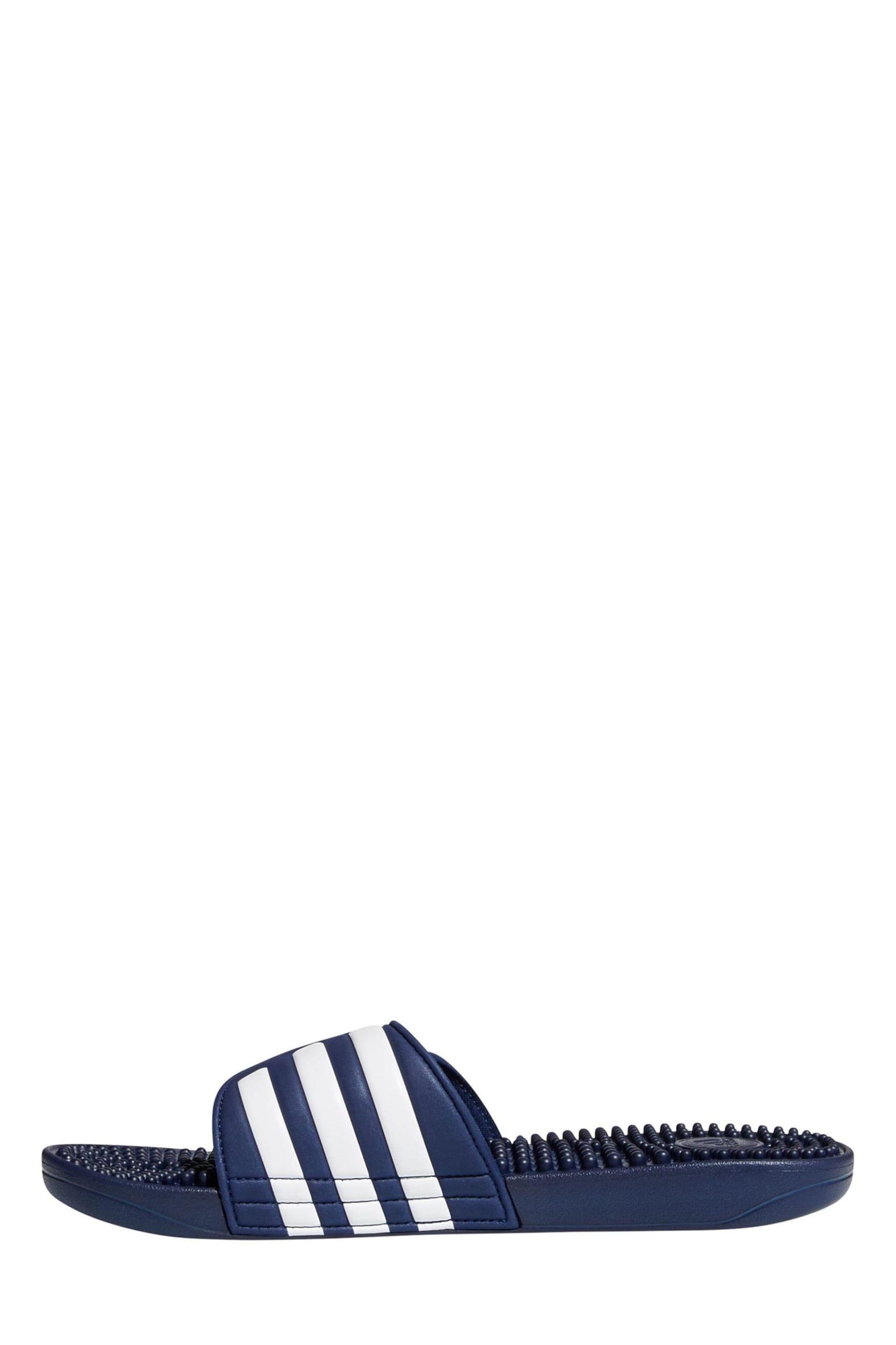 adidas Blue Sportswear Adissage Slides - Image 3 of 9