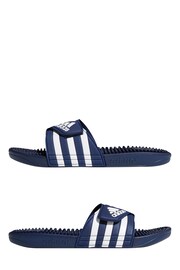 adidas Blue Sportswear Adissage Slides - Image 4 of 9