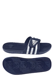 adidas Blue Sportswear Adissage Slides - Image 5 of 9