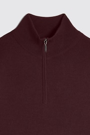 MOSS Fog Merino Blend Zip Neck Jumper - Image 5 of 6