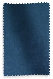 Navy Blue Matte Velvet Blackout/Thermal Eyelet Curtains - Image 8 of 9