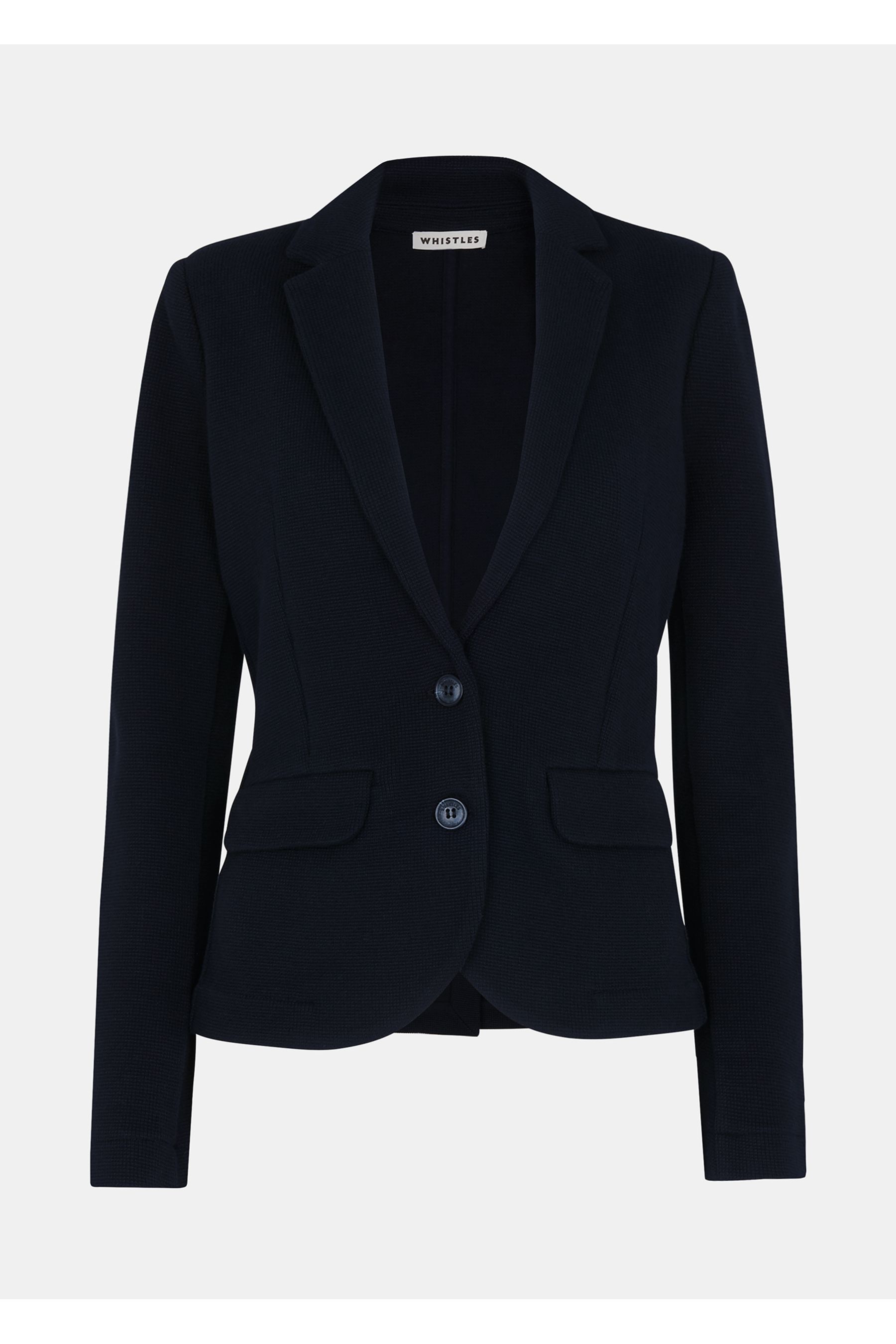 Buy Whistles Blue Slim 100 Cotton Jersey Jacket from the Next UK online shop
