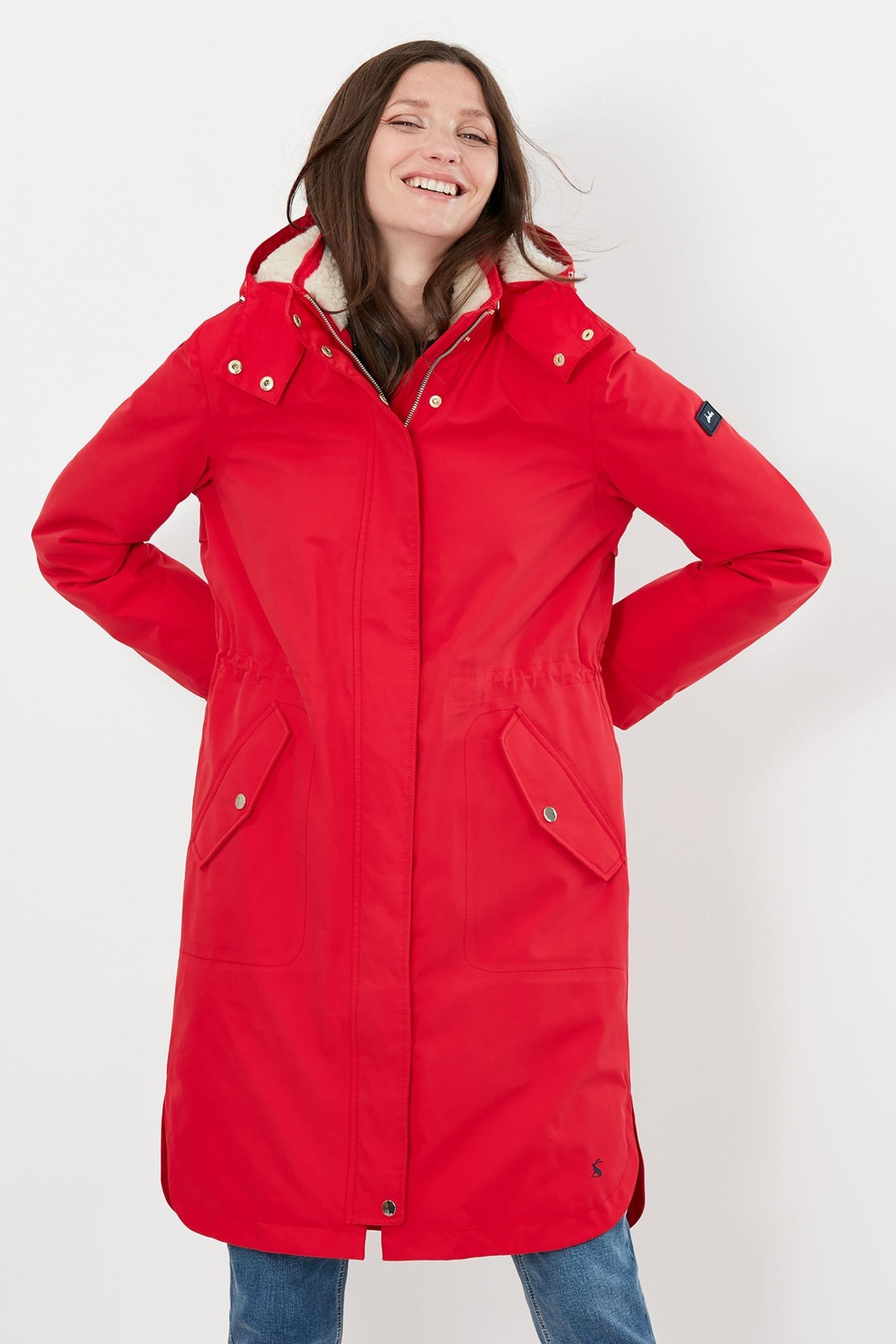 Buy Joules Loxley Cosy Borg Lined Coat from Next Luxembourg