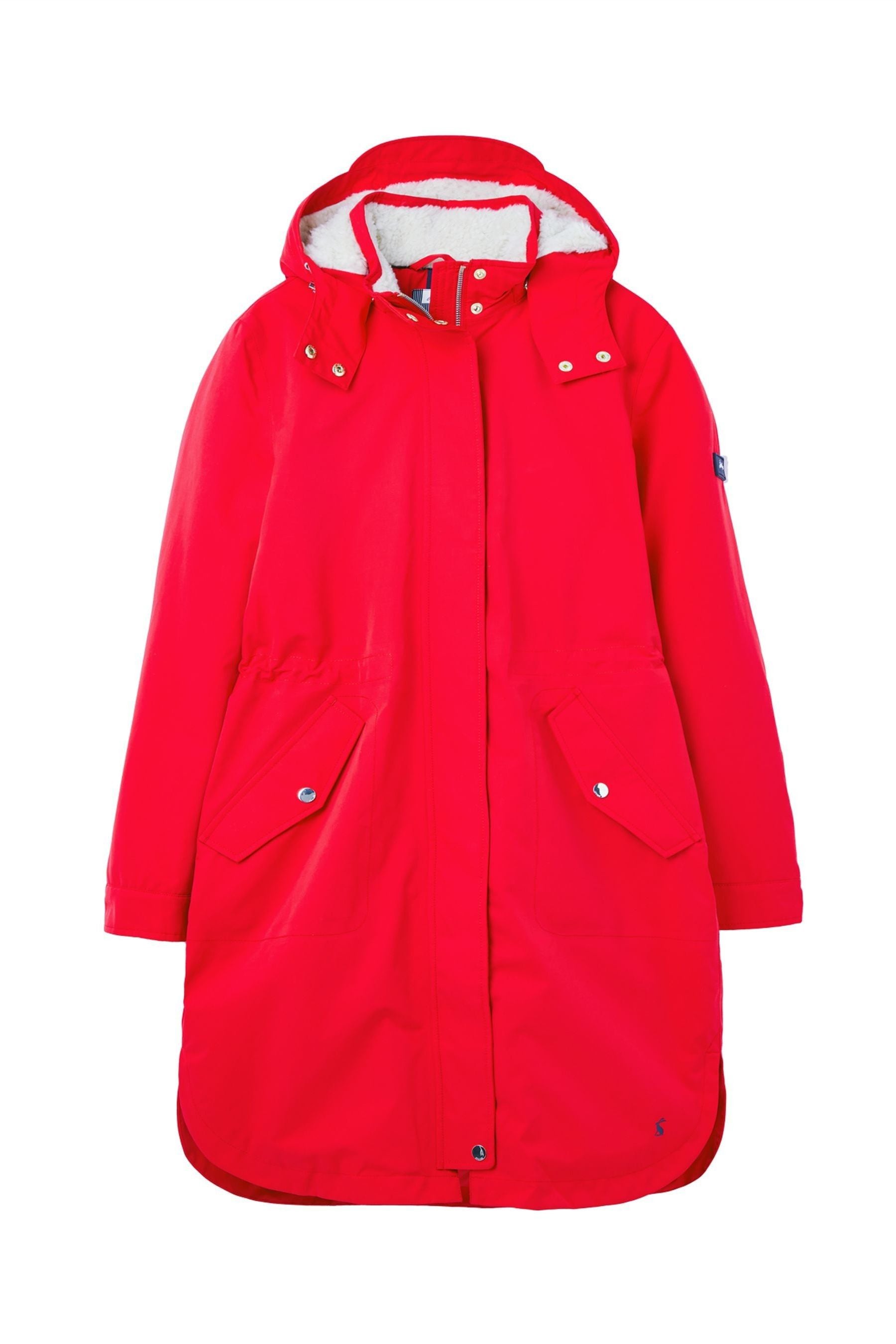 Joules fleece lined coat outlet