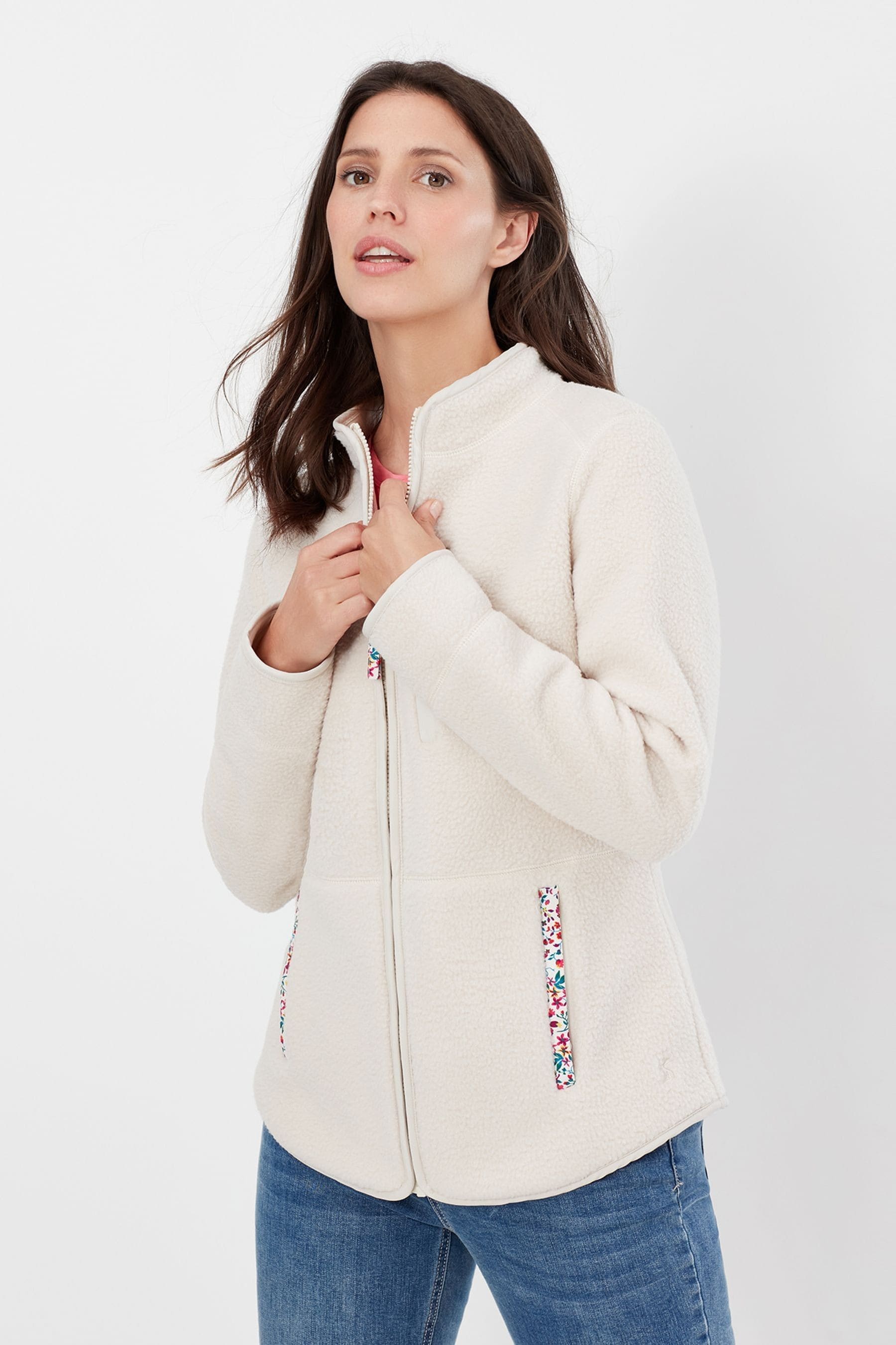 Buy Joules Hadleigh Funnel Neck Full Zip Fleece from Next Luxembourg