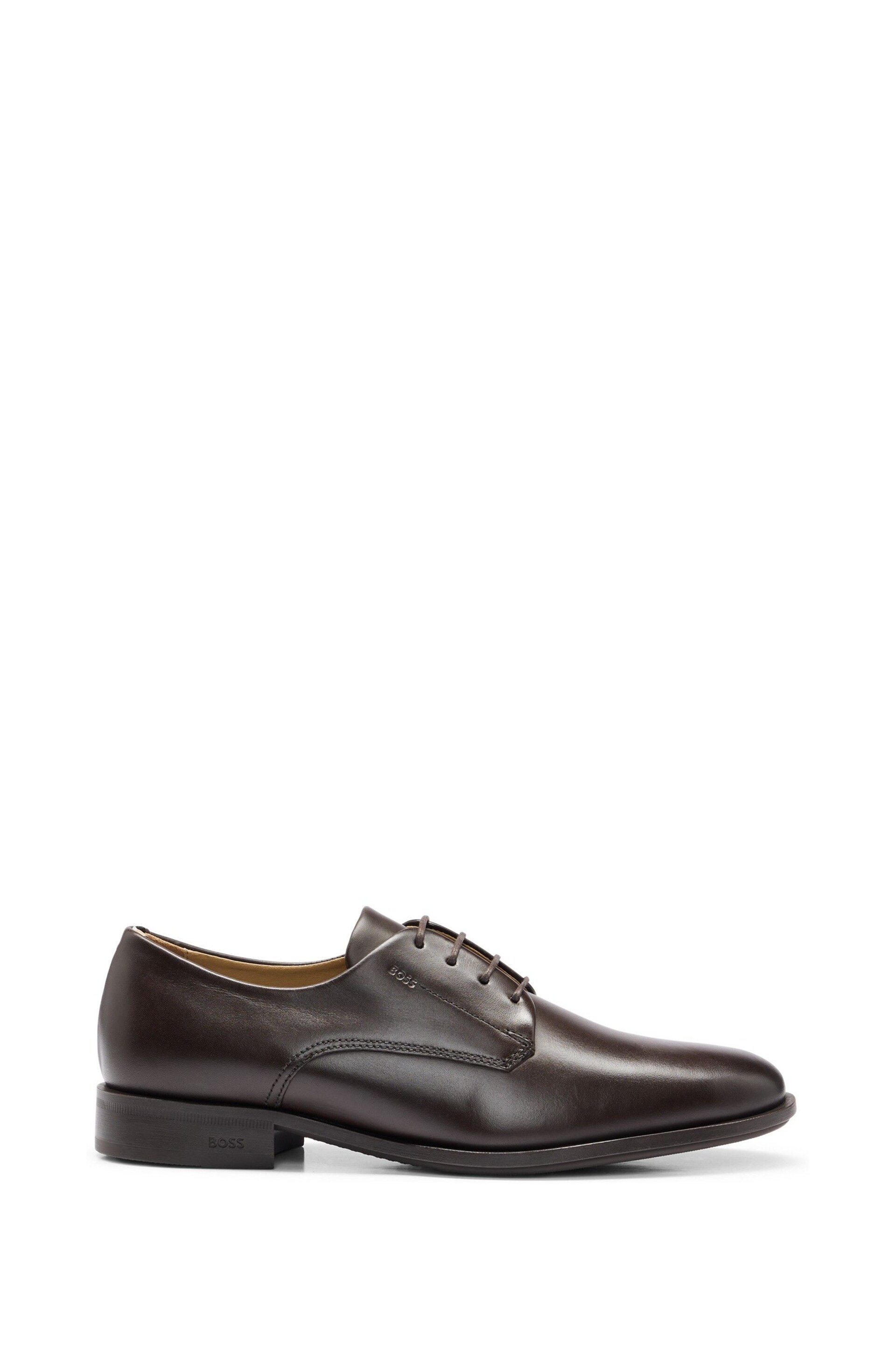 BOSS Brown Colby Leather Derby Shoes - Image 1 of 3
