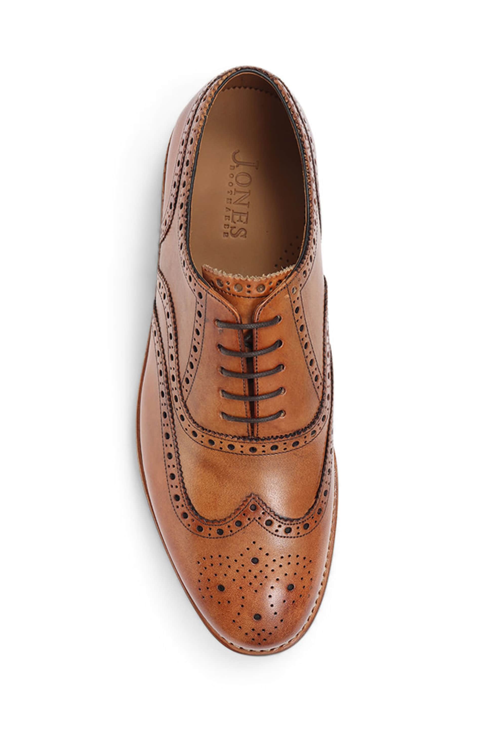 Jones Bootmaker Tan Gents Leather Lace Smart Shoes - Image 5 of 6