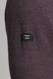 Superdry Purple Merino Roll Neck Jumper - Image 7 of 7