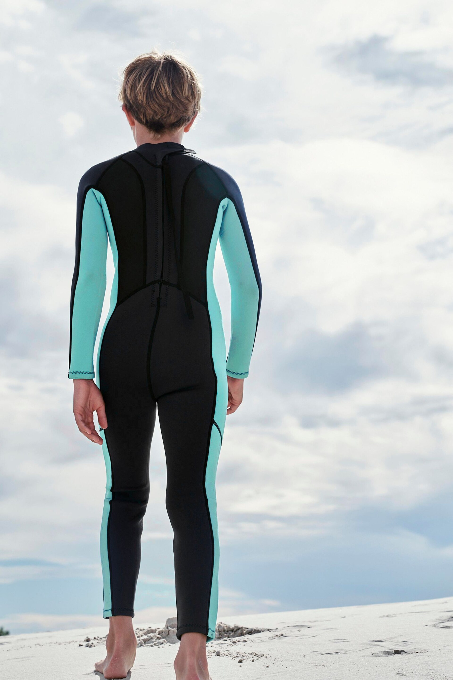 Black/Blue Long Sleeve Wetsuit (1-16yrs) - Image 2 of 7