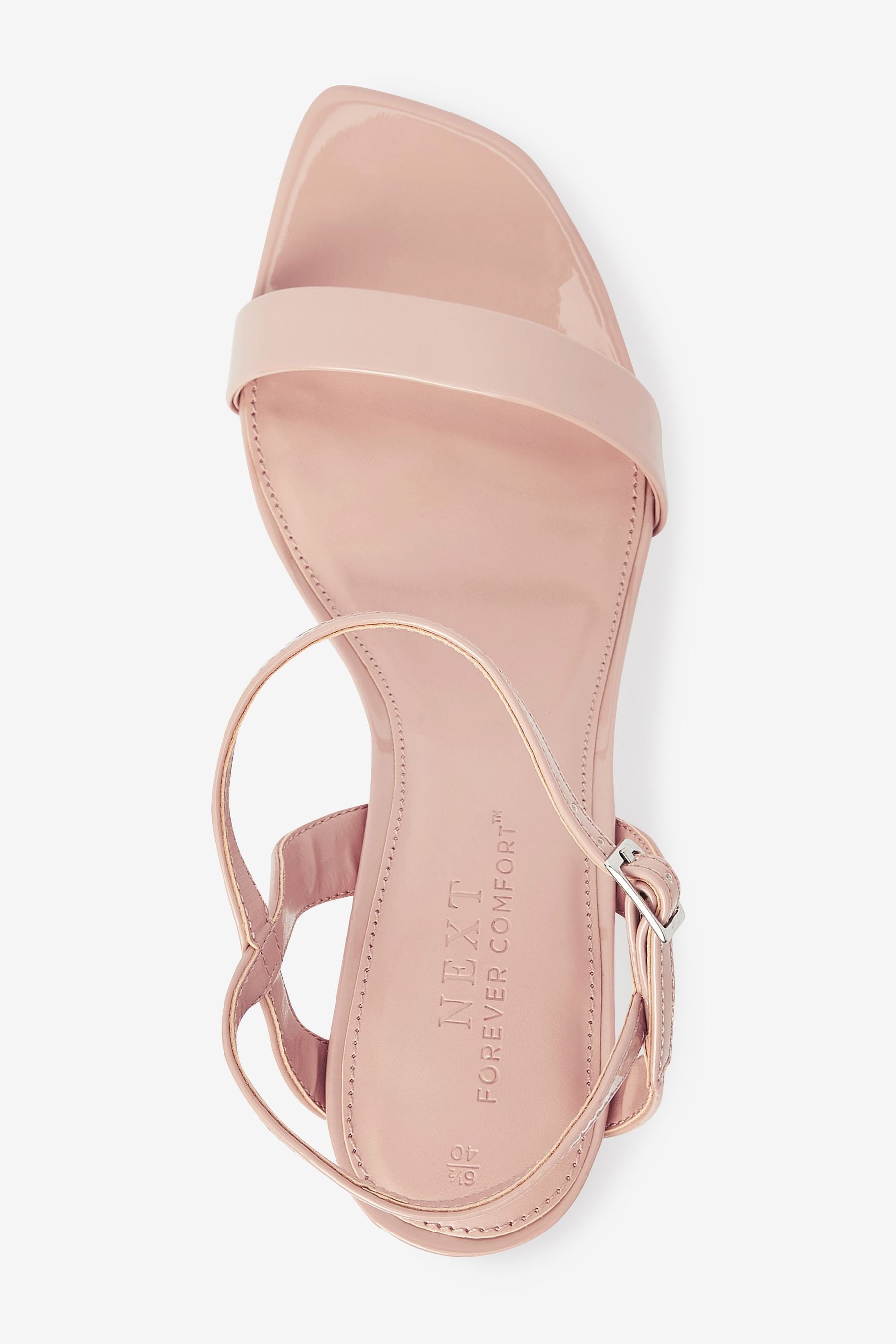 Buy Nude Pink Regular Wide Fit Forever Comfort Strappy Skinny Heel Sandals from Next Luxembourg