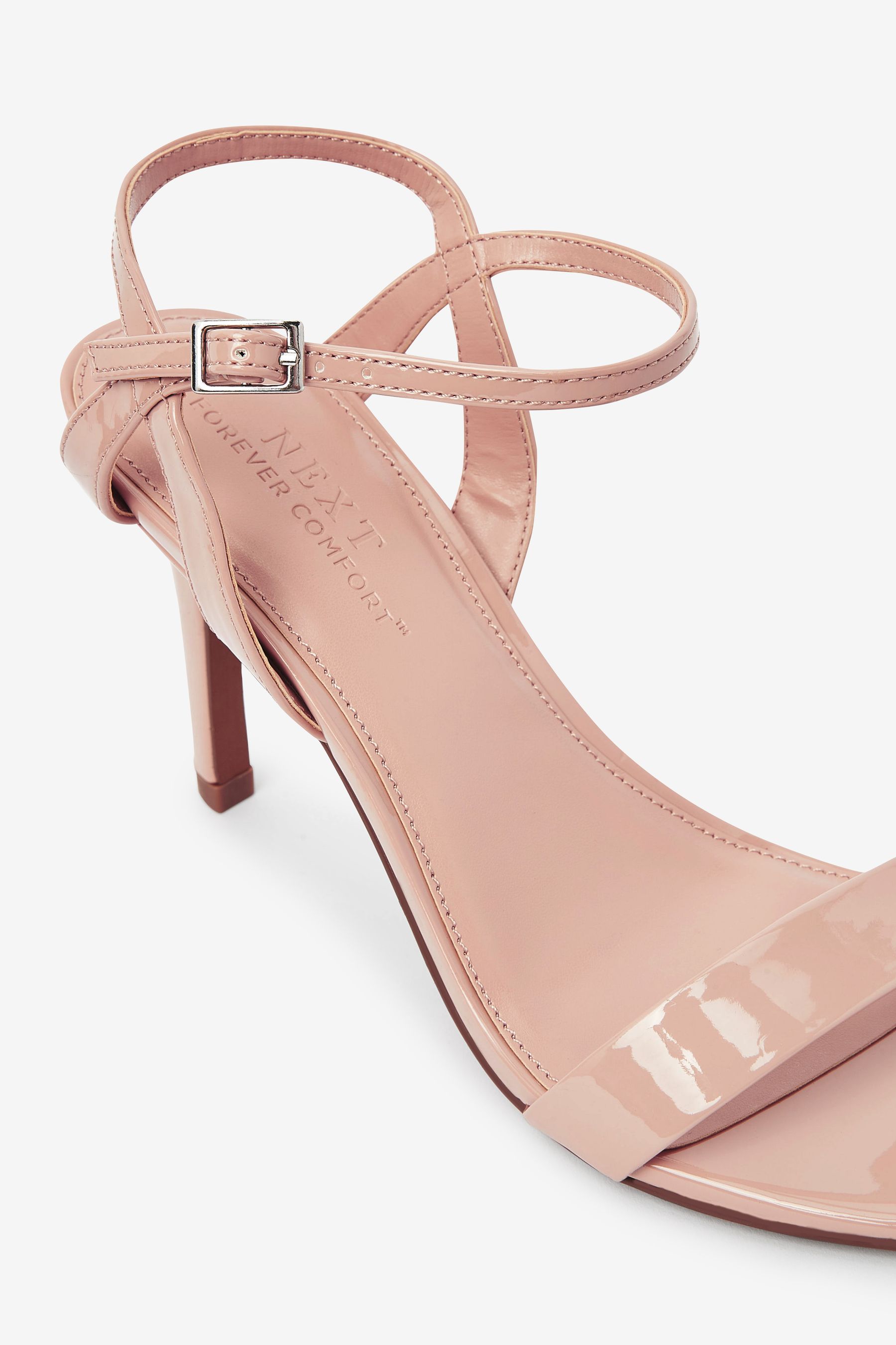 Buy Nude Pink Regular Wide Fit Forever Comfort Strappy Skinny Heel Sandals from Next Luxembourg
