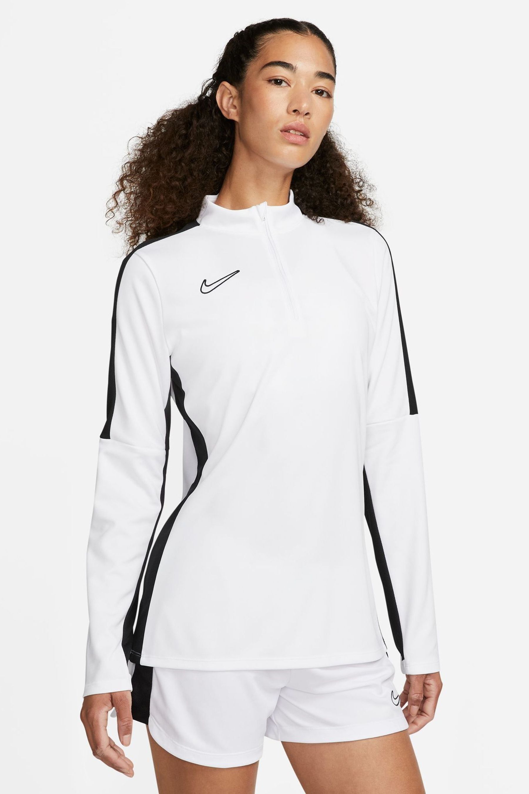 Nike White Dri FIT Academy Drill Training Top