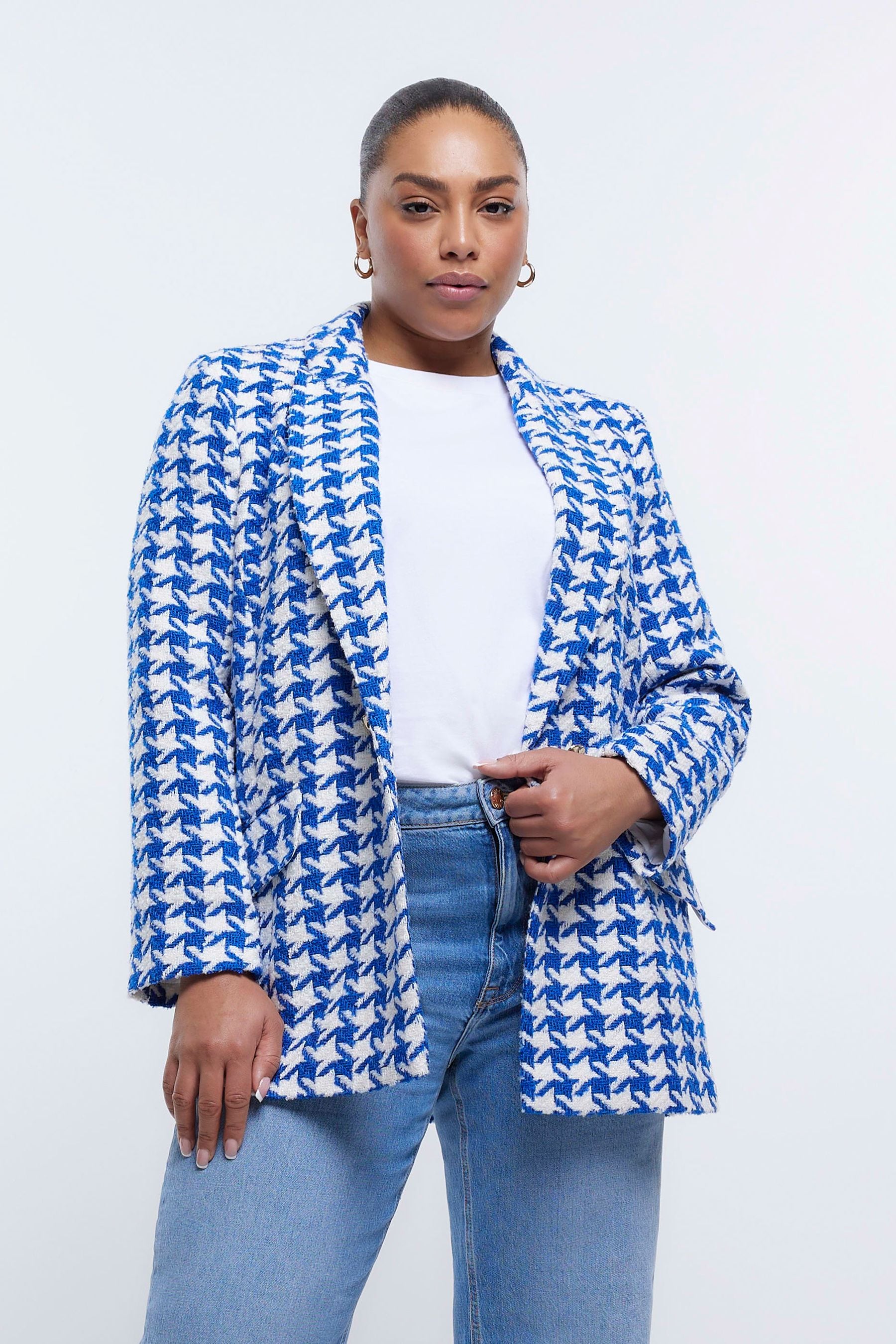 River island plus blazer on sale