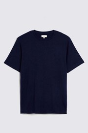 MOSS Navy Blue Crew Neck T-Shirt - Image 3 of 4