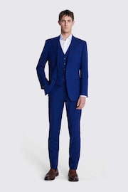 MOSS Royal Blue Tailored Fit Royal Blue Suit Jacket - Image 4 of 8