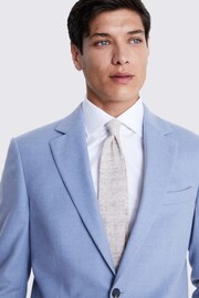 MOSS Tailored Fit Light Blue Flannel Suit: Jacket - Image 3 of 4