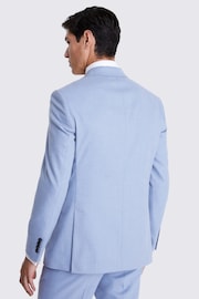 MOSS Light Blue Tailored Fit Flannel Suit Jacket - Image 5 of 7