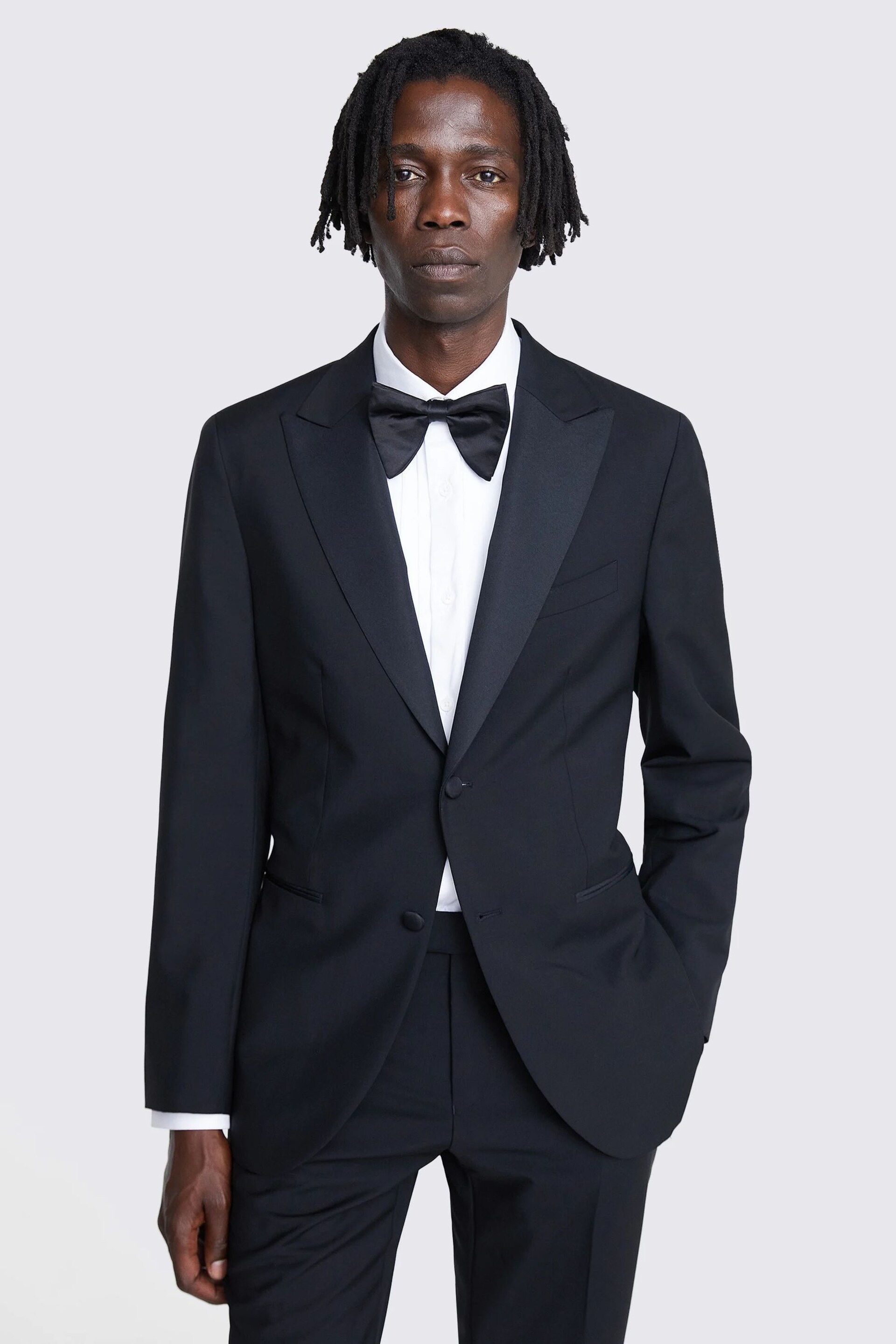 MOSS Black Tailored Fit Dress Jacket - Image 4 of 9