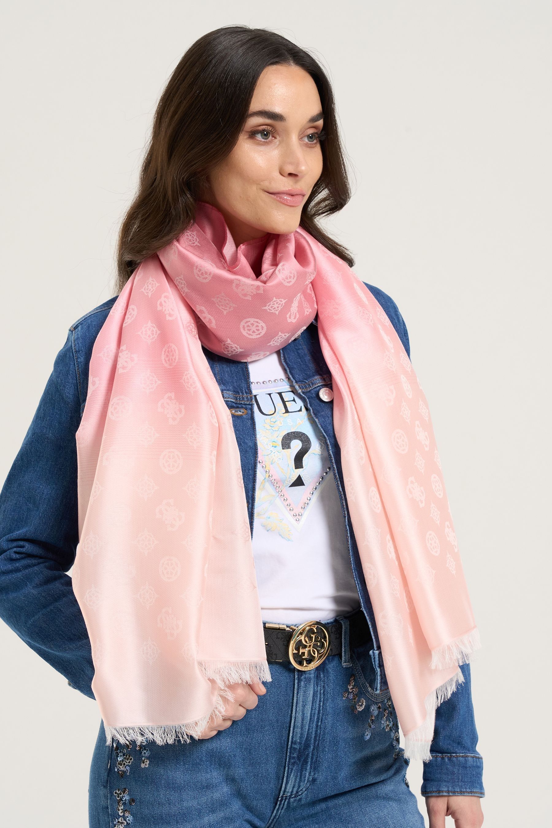 Guess Pink Scarf