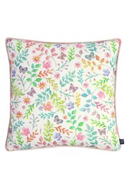 Prestigious Textiles Candyfloss Pink Secret Garden Floral Feather Filled Cushion - Image 1 of 6
