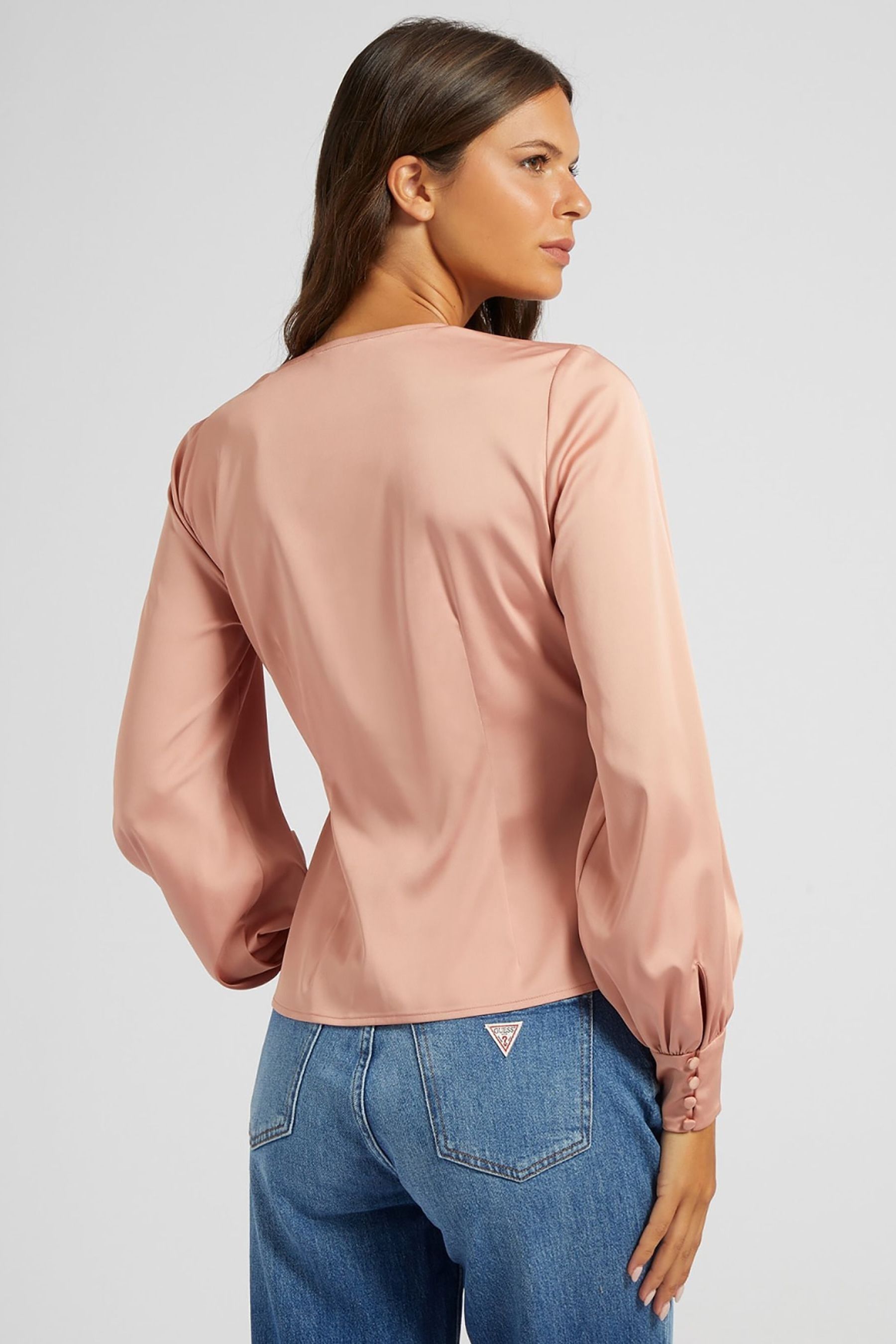 Guess pink long sleeve clearance