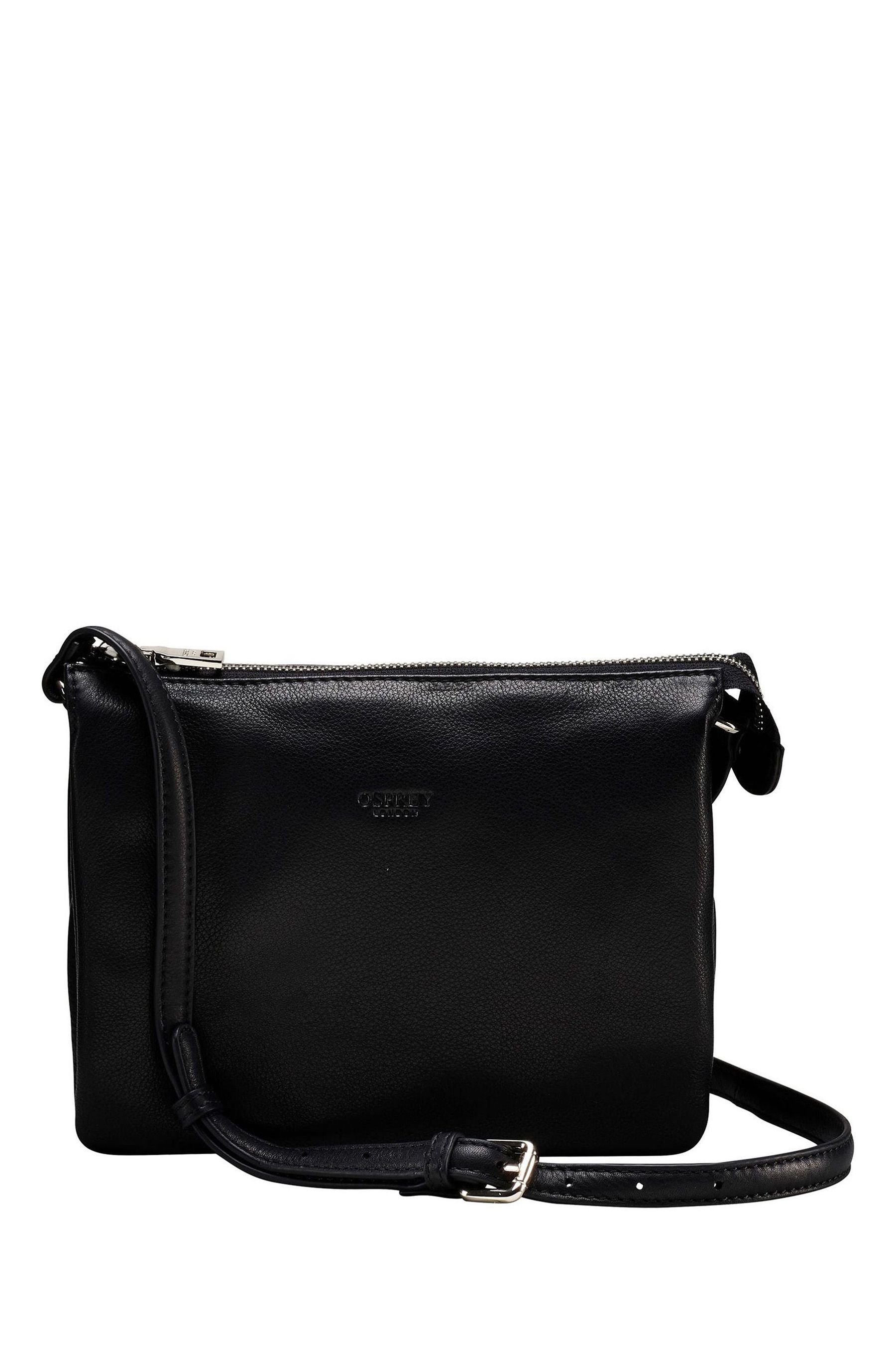 Osprey black leather bag store