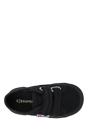 Superga Kids Black Velcro Classic Trainers - Image 2 of 3