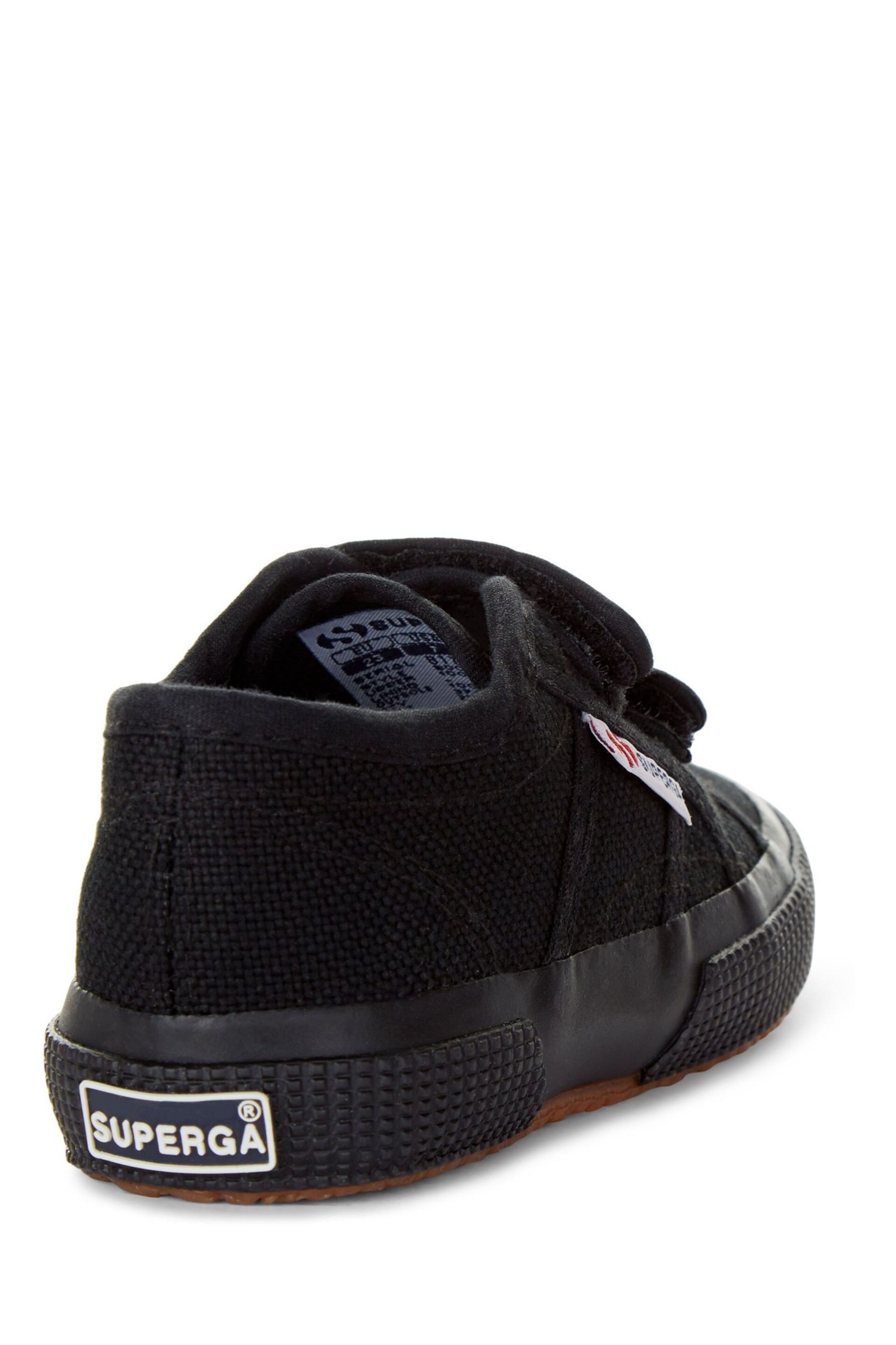 Superga Kids Black Velcro Classic Trainers - Image 3 of 3