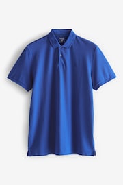 Blue Cobalt Regular Fit Short Sleeve Pique Polo Shirt - Image 6 of 6