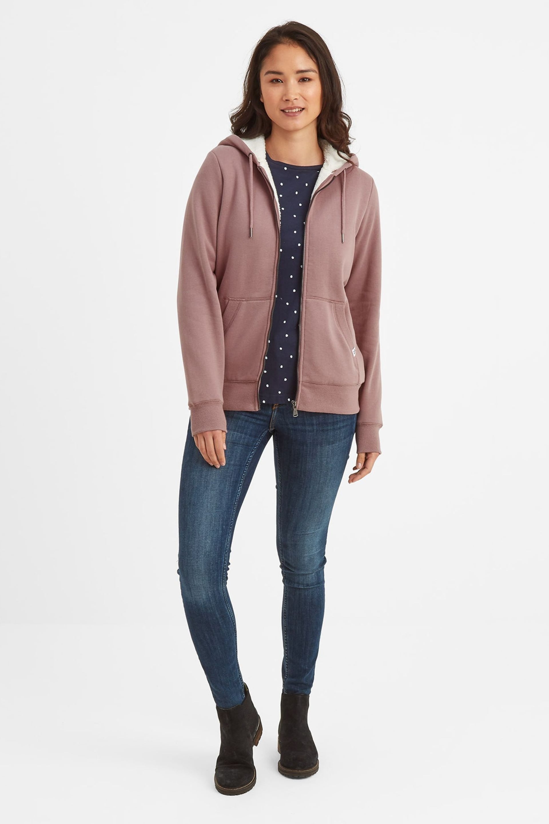 Tog 24 Pink Finch Sherpa Lined Hoodie - Image 3 of 6
