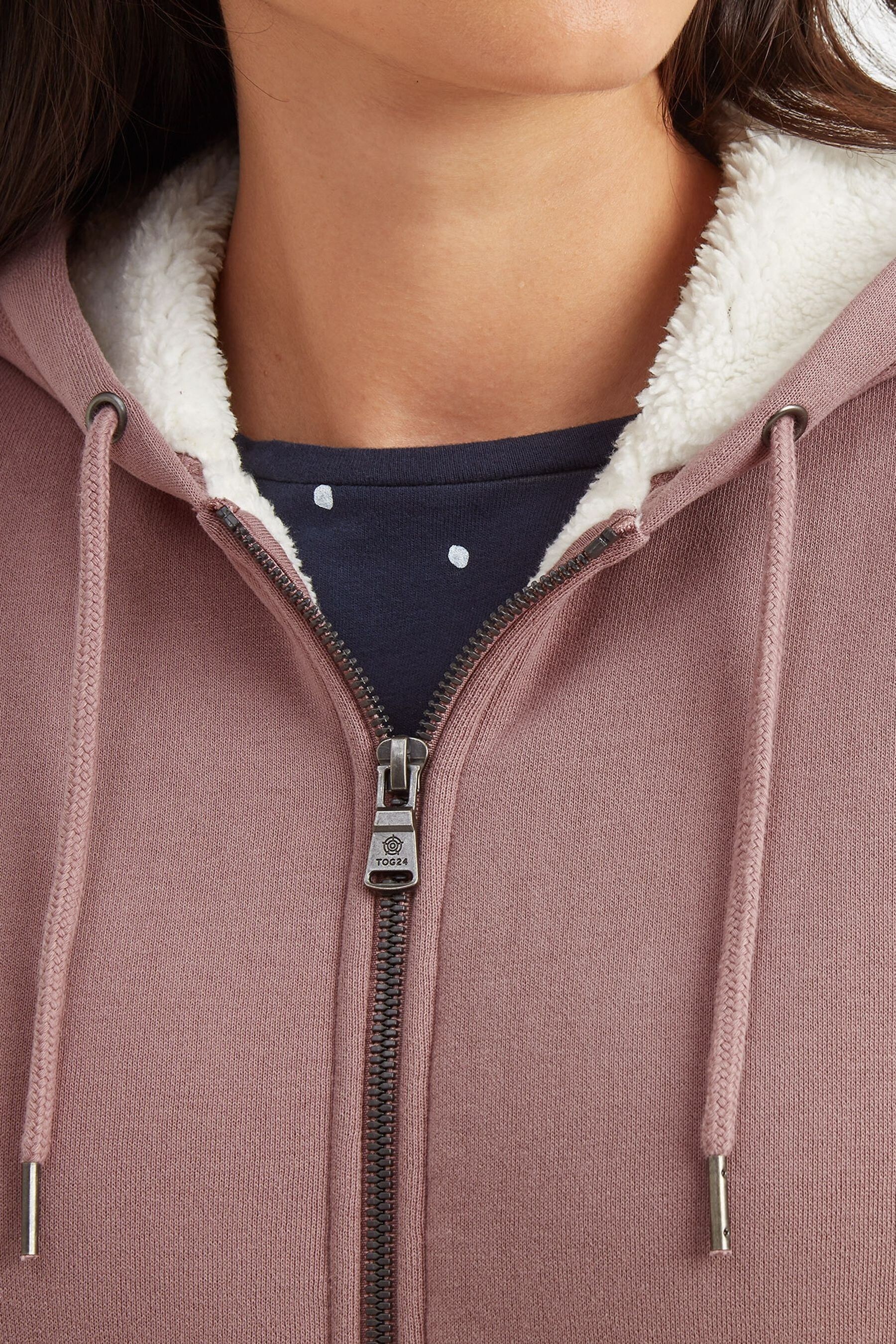 Buy Tog 24 Pink Finch Sherpa Lined Hoodie from the Next UK online shop