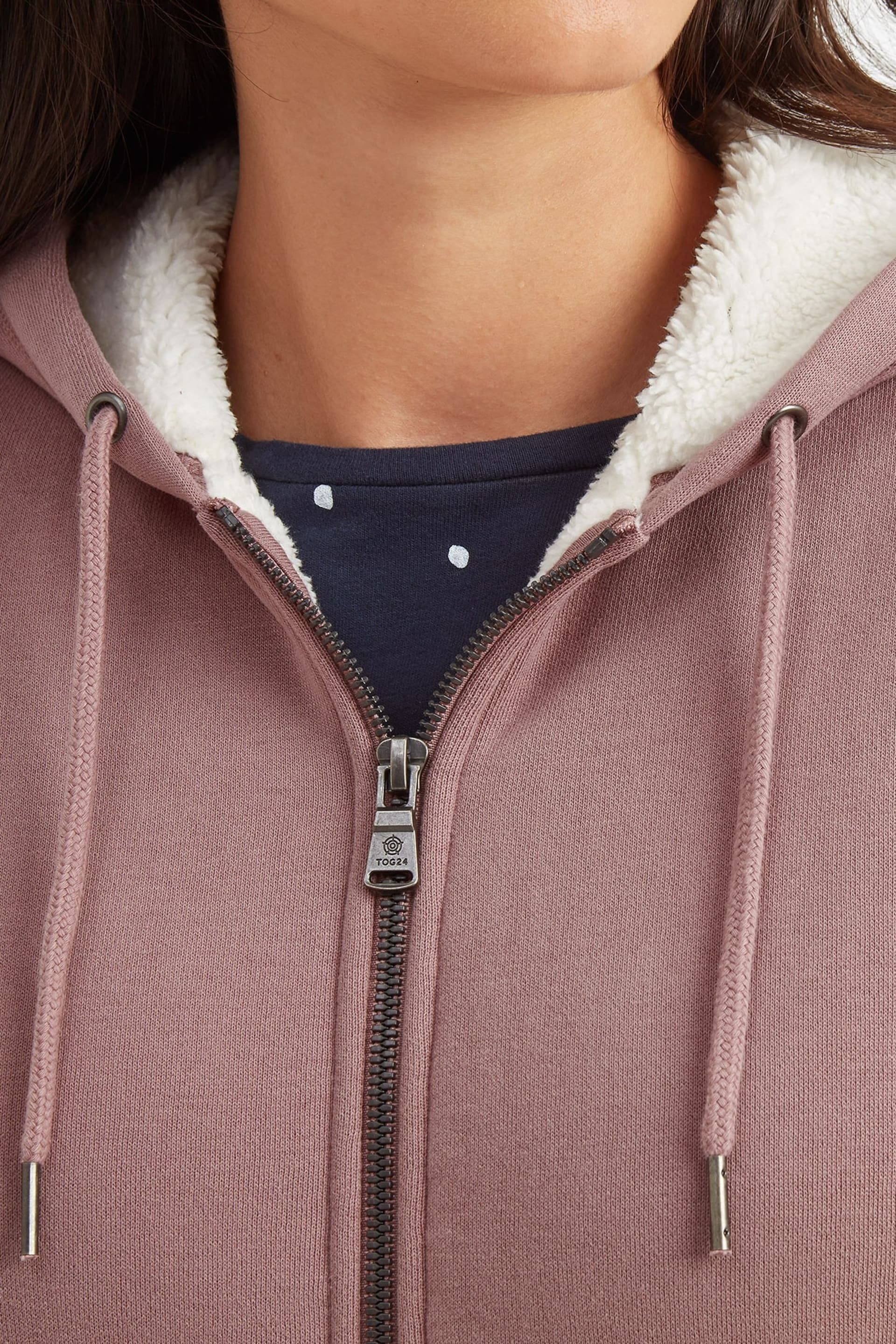 Tog 24 Pink Finch Sherpa Lined Hoodie - Image 4 of 6