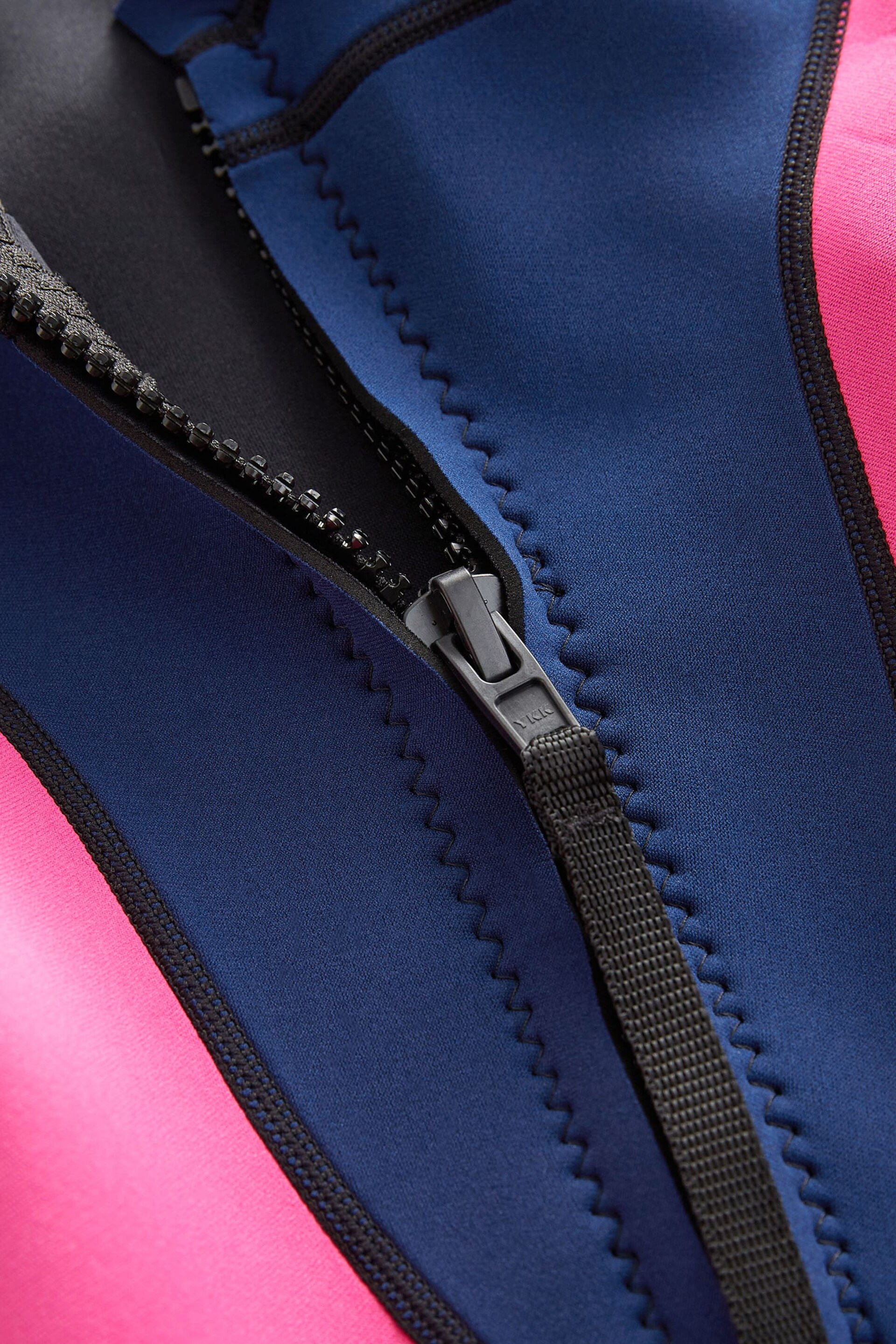 Long Sleeve Navy/Pink 3mm Neoprene Wetsuit (1-16yrs) - Image 7 of 8