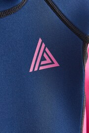 Long Sleeve Navy/Pink 3mm Neoprene Wetsuit (1-16yrs) - Image 8 of 8