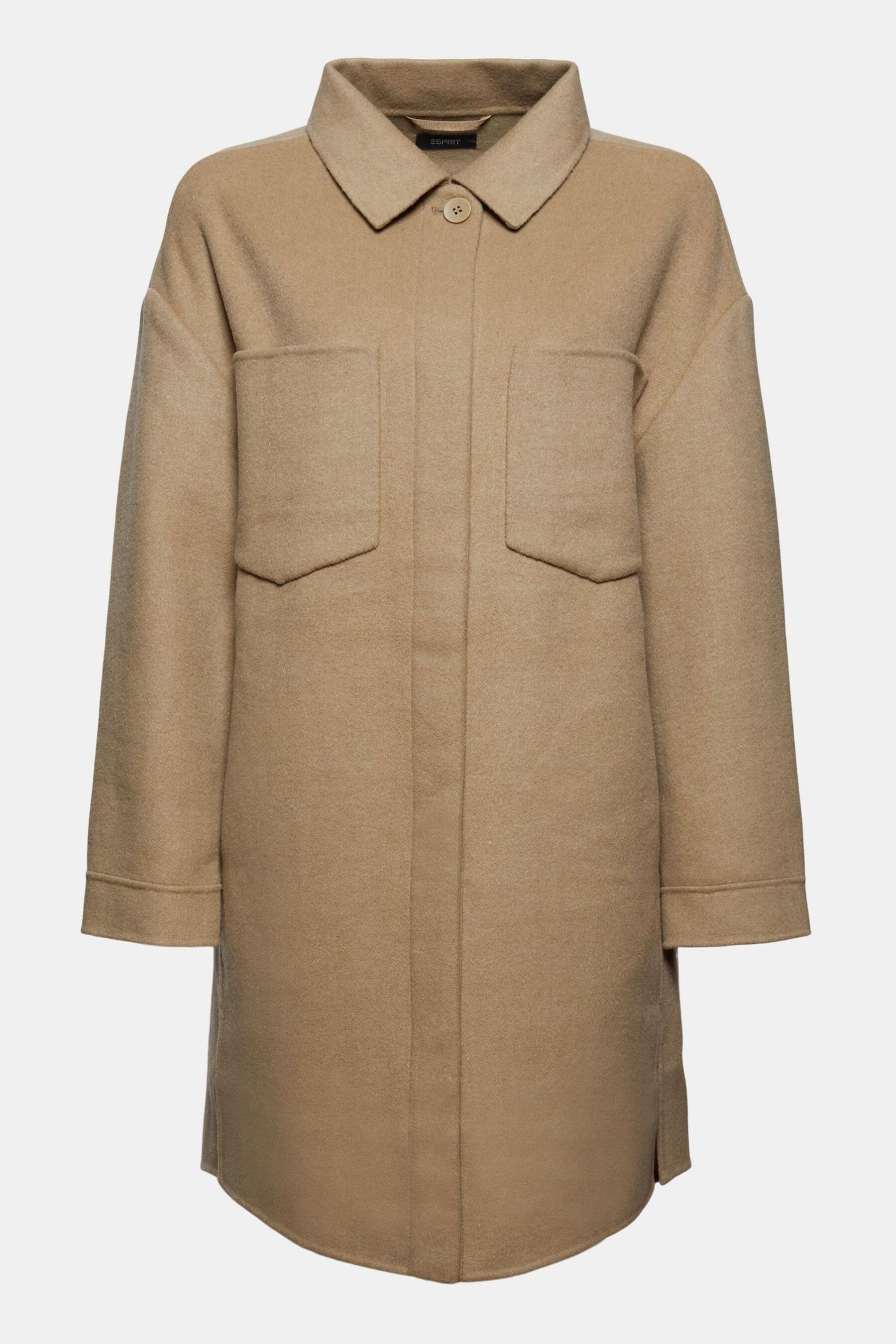 Buy Esprit Beige Smart Wool Jacket from Next Luxembourg
