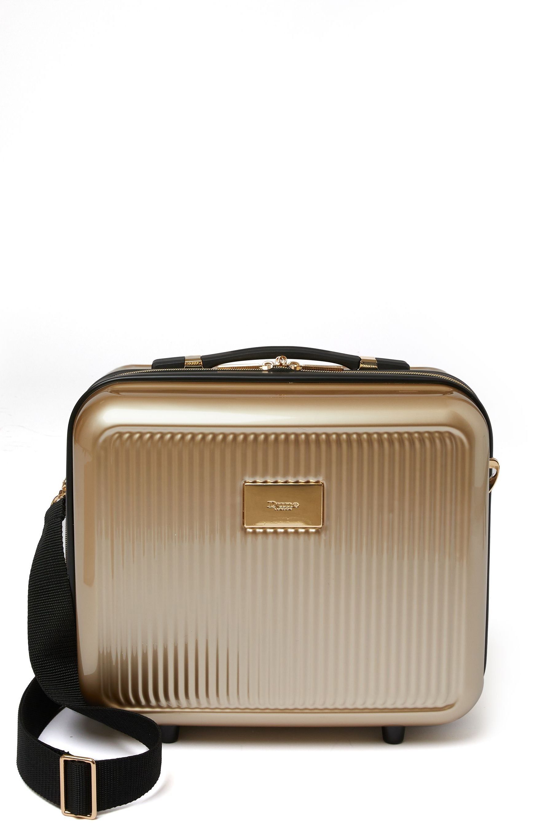 Womens Dune London Olive Vanity Case Gold