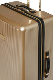 Dune London Gold Olive Large Suitcase - Image 5 of 5