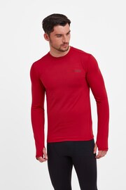 Tog 24 Red Snowdon Thermal Zip Neck Saga T-Shirt - Image 1 of 6
