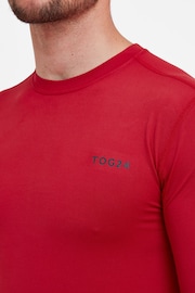 Tog 24 Red Snowdon Thermal Zip Neck Saga T-Shirt - Image 4 of 6